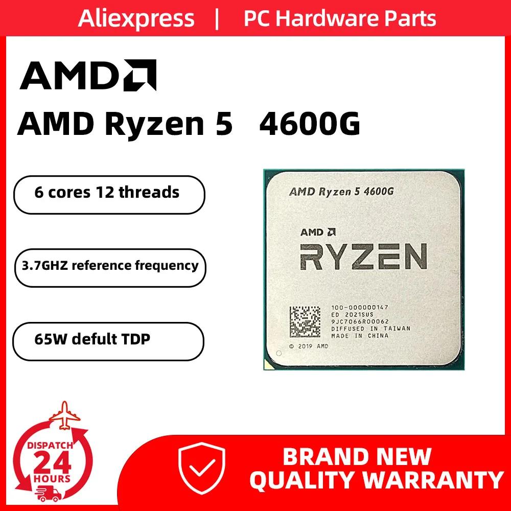AMD Ryzen 5 4600G ǰ R5 4600G CPU, 3.7 GHz 6 ھ 12  3.7 GHz TDP 65W μ, 7NM L3 = 8M L2 = 3M, AM4 DDR4 